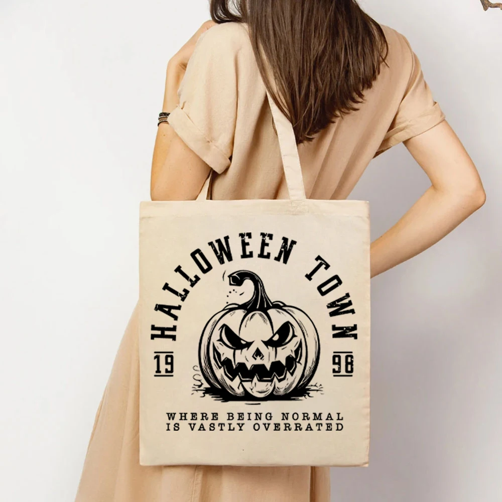 Halloweentown Est 1998 Tote Bags Halloweentown University Handbag's Retro Halloweentown Ladies Hand Bag's Fall Women's HandBag's