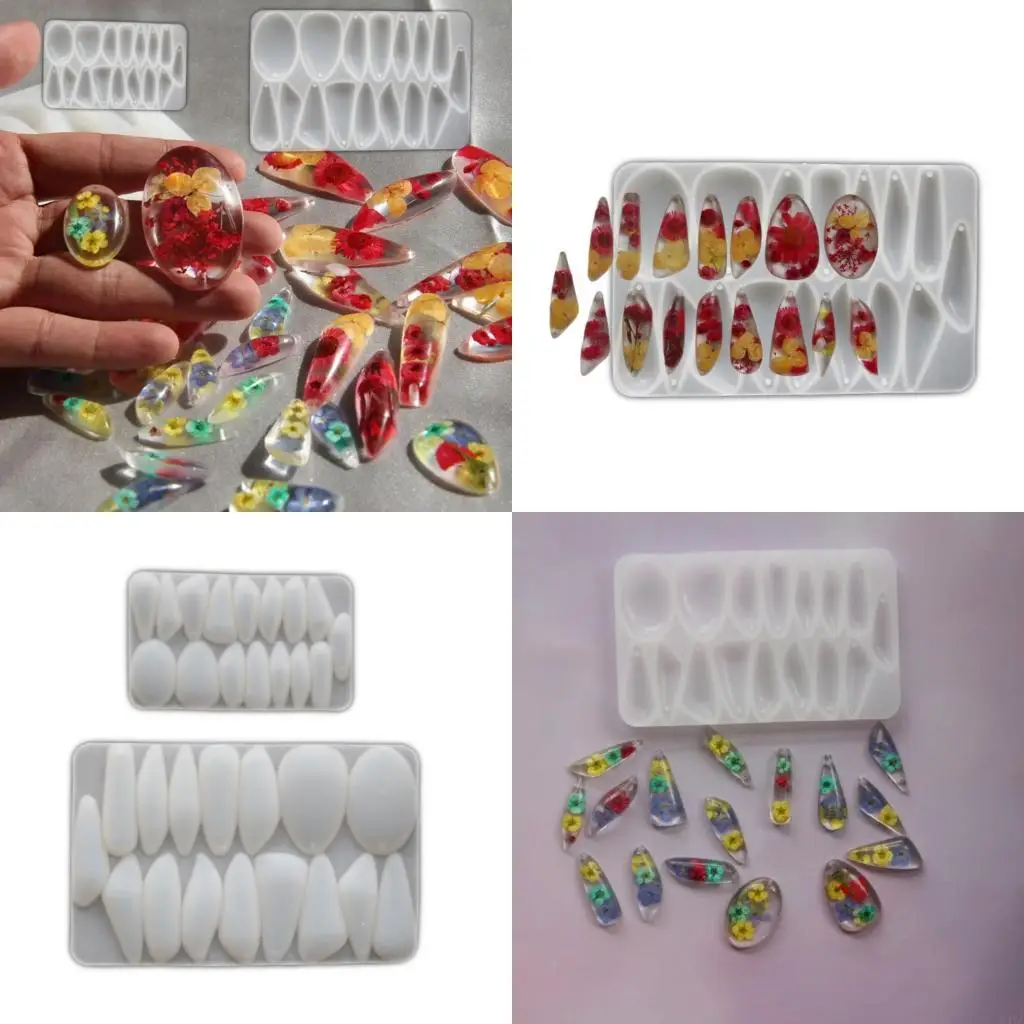 

X4YA Silicone Mold Jewelry Crafting Mold Teardrop Epoxy Resin Accessories Mould