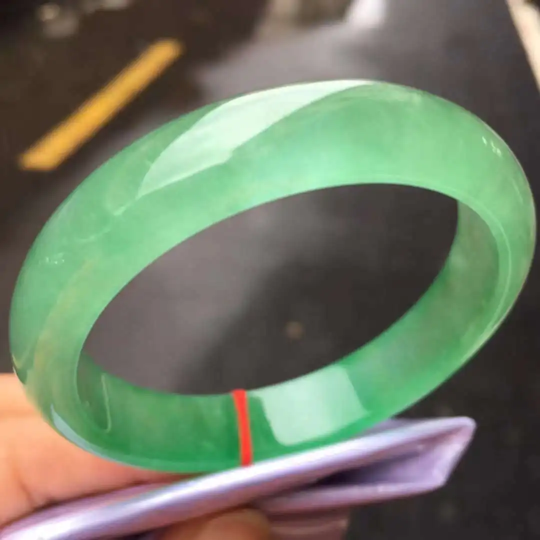 Top Class A Natural Myanmar Full Green Jadeite Bangle Fine Jewelry Accessories Perfect Hand Ring Exquisite Holiday Gift Bracelet