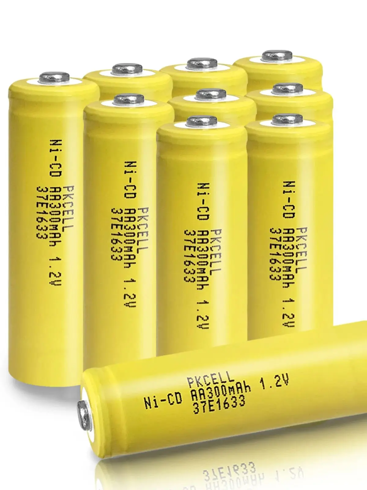 

40 шт. PKCELL AA NiCd 300 мАч 1,2 В аккумуляторные батареи для солнечных садовых фонарей