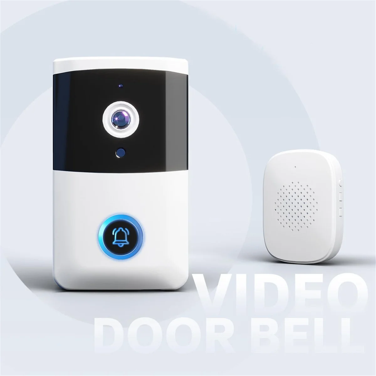 Wireless Smart Doorbell - Wireless Doorbell with with Intercom Function -with Night Vision - Doorbell for Home Security