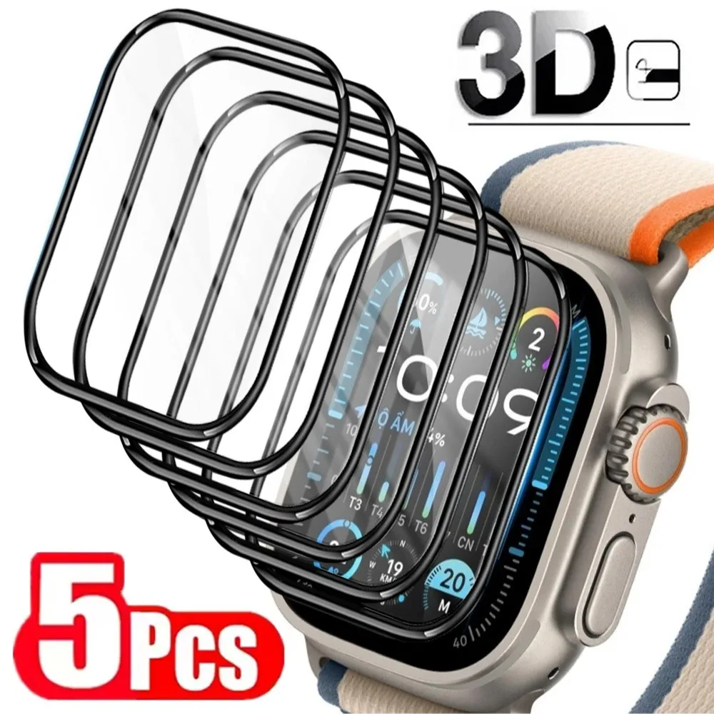 Protetor de tela para apple watch ultra 3 2 1 49mm hd filmes macios anti-arranhões para iwatch série 11 10 42mm 46mm ultra3 não é vidro