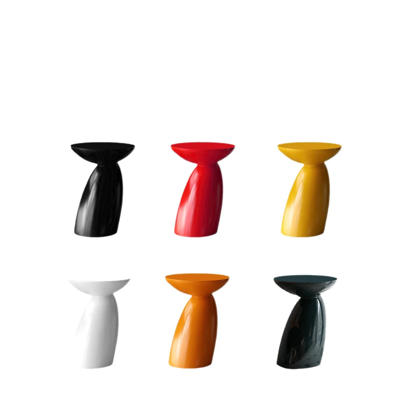 Table basse laquée piano créative, table champignon moderne, canapé de salon élégant et simple