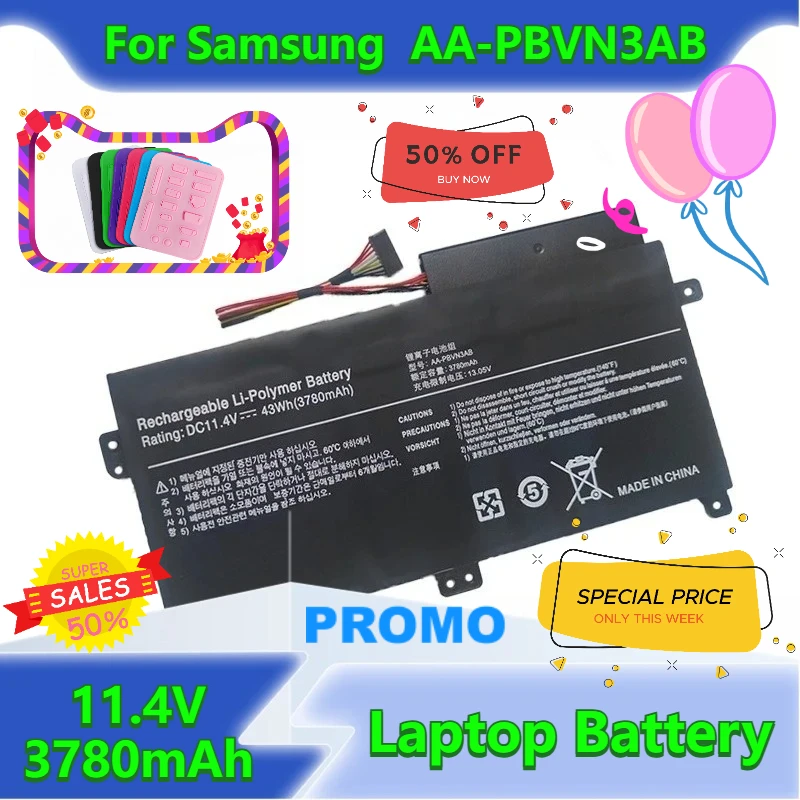 

11.4V 3780mAh for Samsung 450R4V 450R5V 370R4E AA-PBVN3AB 510R5E Laptop Battery
