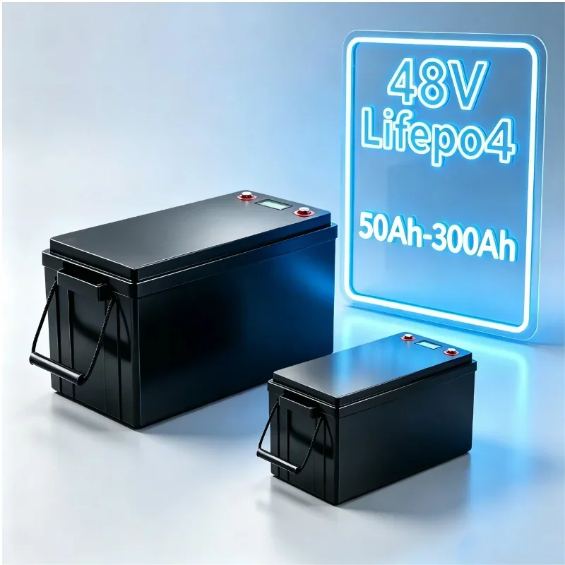 48V Deep‑Cycle Lithium Iron Phosphate Energy Storage Unit, 50Ah‑300Ah Multi‑Capacity Options, Integrated Protective BMS, Reliabl