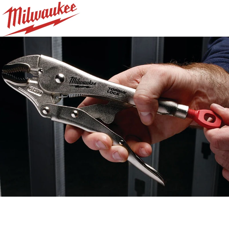 Milwaukee 10 inch curved mouth pliers, multifunctional torque locking pliers, pliers woodworking tools 4932471725/48-22-3420