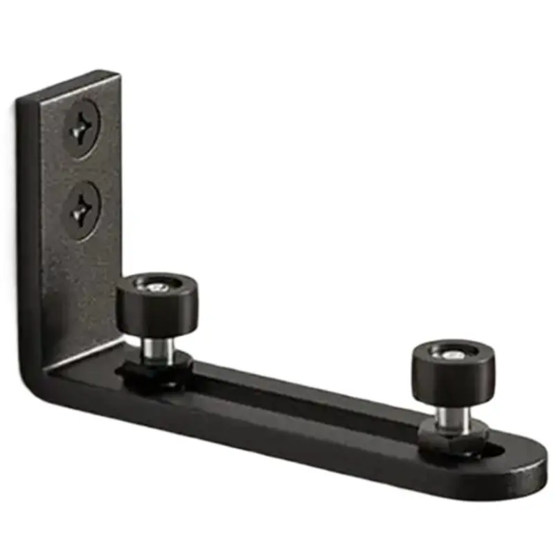 

A98E-Carbon Steel Wall-Mounted Barn Door Floor Guide Double Wheel Easy Installation Adjustable Barn Door Swing Stop