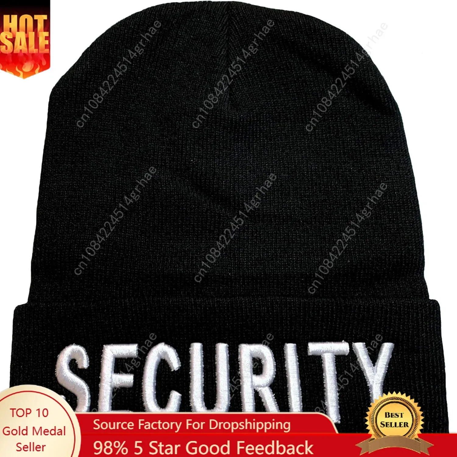 

Black Duck Brand 9" Embroidered Security Cuffed Beanie/Skull Cap