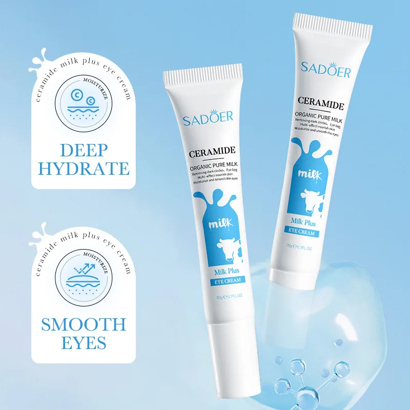 SADOER-crema nutritiva para ojos, leche, eliminación de ojeras, bolsas para ojos, belleza reafirmante hidratante, productos para el cuidado de la piel para ojos