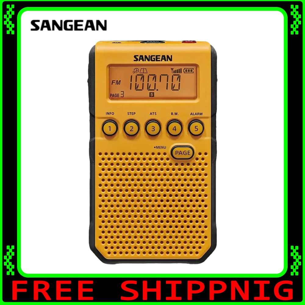

Sangean DT-800C Portable Two Band Radio Band Receiver AM / FM / Rechargeable Pocket Radio Reciever Outdoor Sports Digital Radio