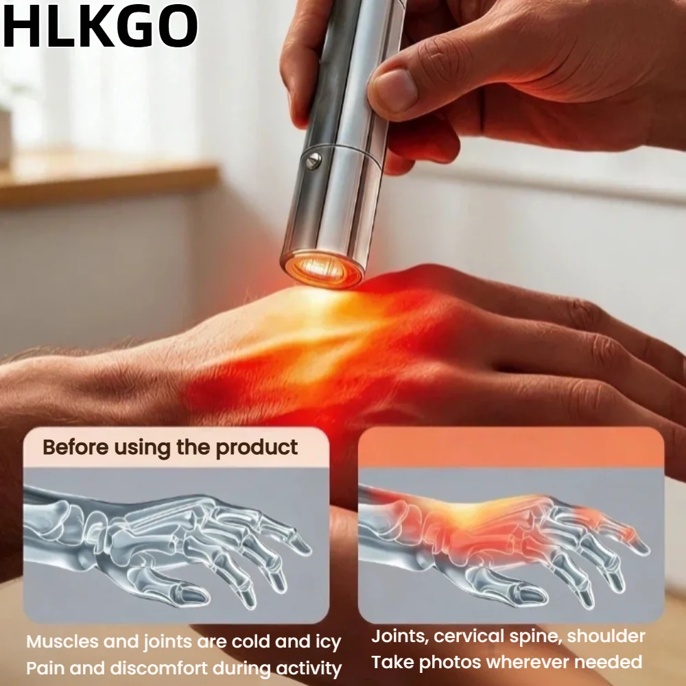 

Rechargeable 5 Wavelength Red Light Therapy Wand for Shoulder Knee Spine Wrist Ankle Chronic Pain