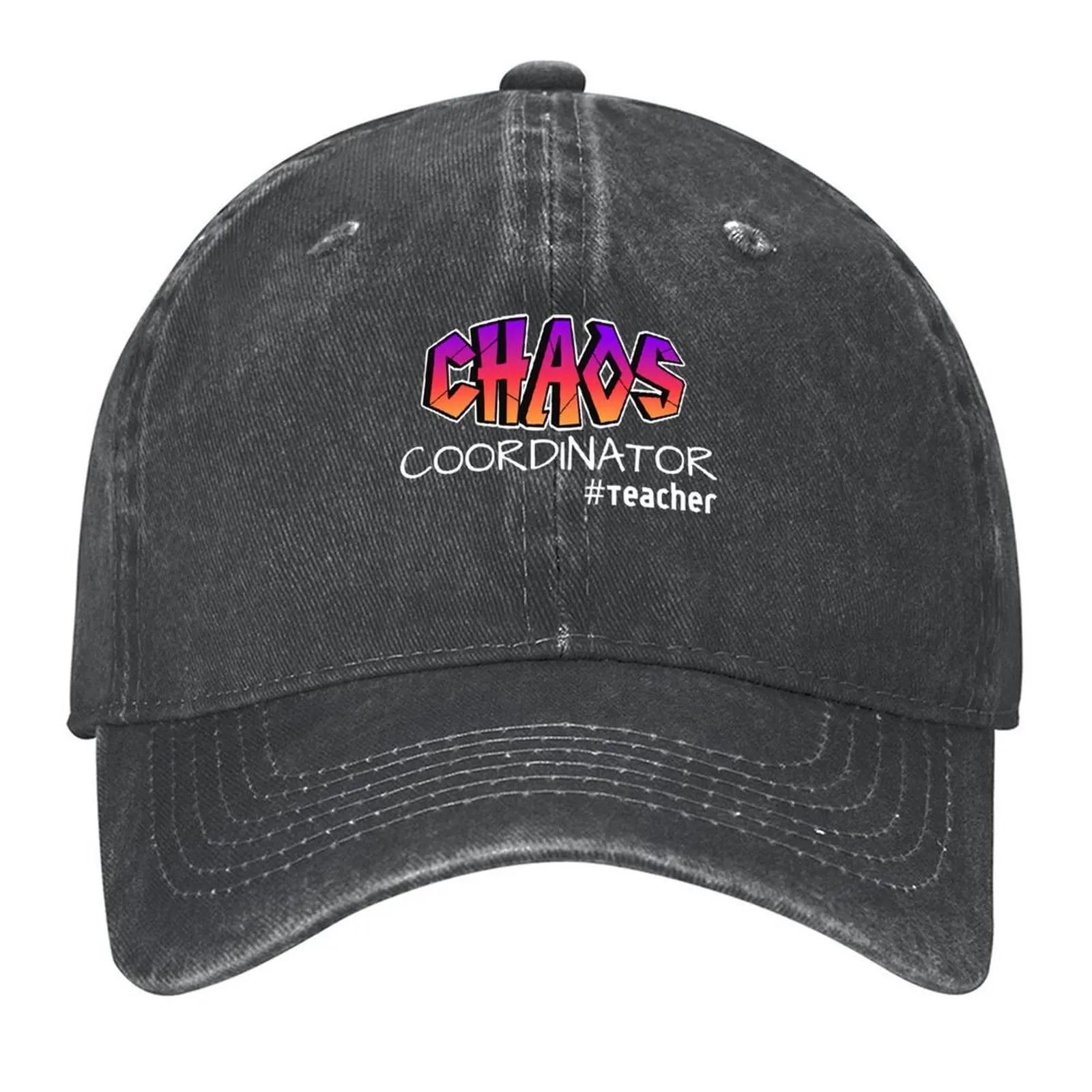 

Chaos Coordinator #Teacher Baseball Cap Thermal Visor Golf Wear hard hat Sunhat Women Hats Men's