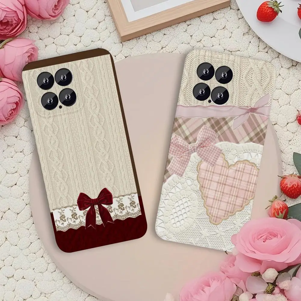 

Knit a sweater Phone Case Feilin INS for Xiaomi15 14 13 12Ultra Pro PocoF6 x7 X6 Liquid silicone soft shell