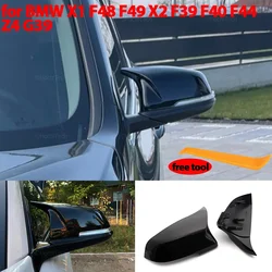 고품질 M 스타일 자동차 사이드 백미러 커버 캡 트림, BMW X1 F48 X2 F39 F40 F53 F44 Z4 G39 토요타 수프라용