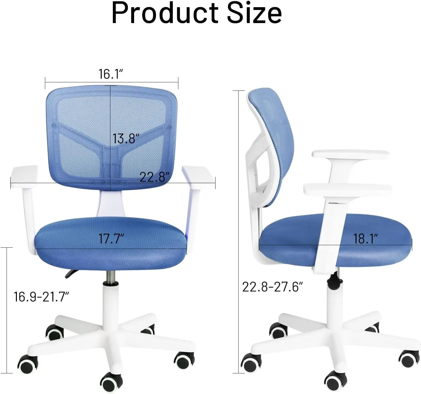 

Настольный стул, сетчатый милый рабочий стул, учебный стул с поясничной опорой, регулируемый вращающийся стул для дома, спальни, школы, студенческого компьютера