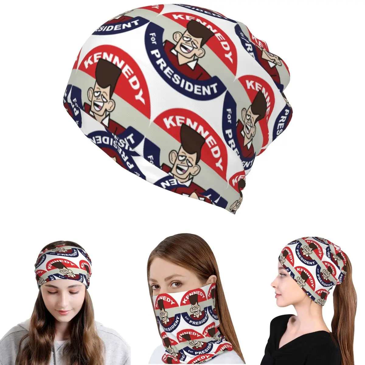 

Clone High Jfk Bandana Neck Gaiter Mask Scarf Warm Cycling Scarf Beanies Hat for Men Women Adult Washable
