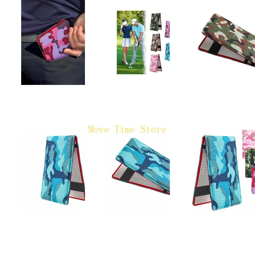 

92ME Golf Scorecard Book Oxford Cloth Score Book Pocket Golf Score Book Golf Accessory