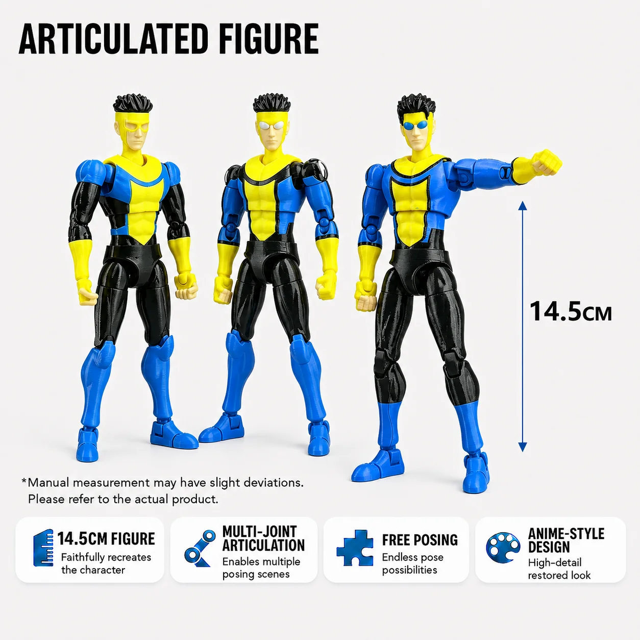 Legend13 3D Printed Invincible Omni Action Figure T13 3D Printed