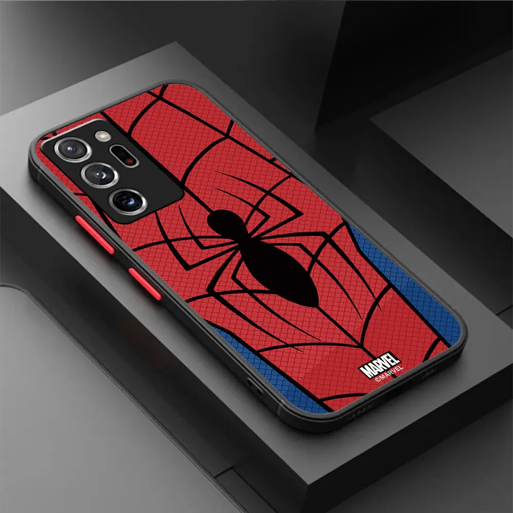 Marvel superhero Spider Man Phone Case for Samsung Galaxy Note 10 Plus Note 9 8 S10 Plus S8 Note 20 Ultra S9 Cover