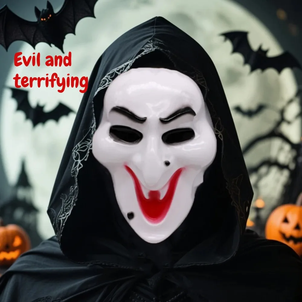 قناع ساحرة الهالوين، قناع رعب، مسامي، مناسب لحفلات الرعب، دعائم لعب الأدوار في الهالوين