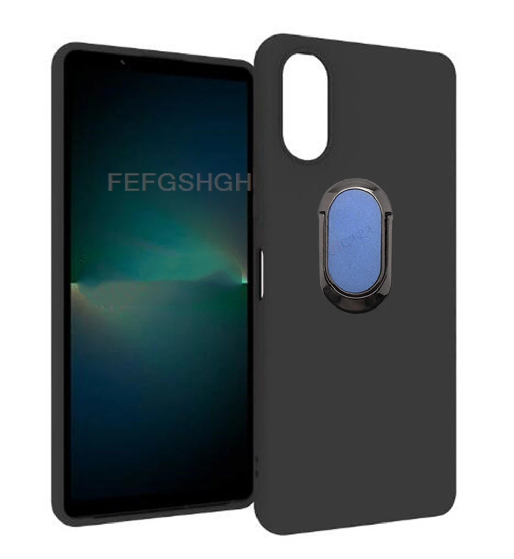 For Sony Xperia 10 VI 6.1" Xperia10VI  XQ-ES72/L2TWCX0 Back Ring Holder Bracket Phone Case Smartphone TPU Soft Silicone Cover image 2
