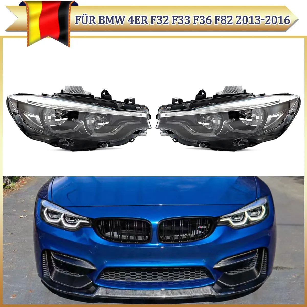 

Front Headlights For BMW F32 F33 F36 F82 420i 420d 425d 435i 2013-2016 LED Headlights Upgrade LCI LHD head light replace lamp
