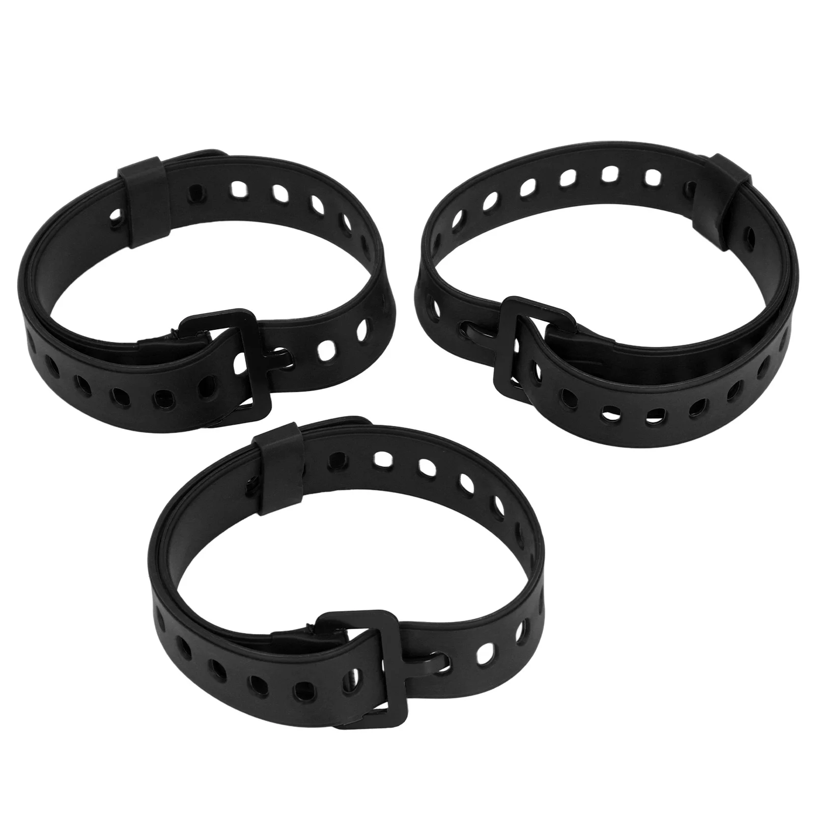 3pcs Utility Straps with Buckle Organize Cables Rubber Tension Straps for Fishing Rods Camping Gear Arts Crafts Long Type