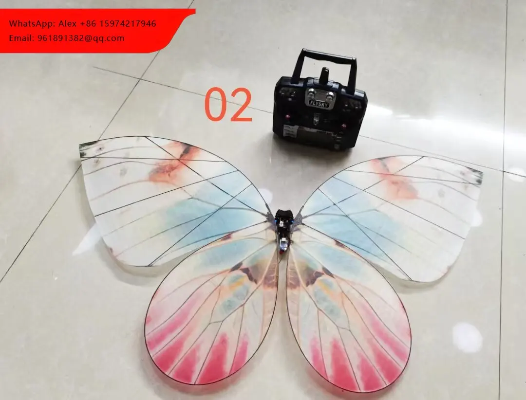 

2026 High Quality Jinzhuang RC Fluttering Butterfly USB Rechargeable LED Light Detachable Elegant Toys Concert New Year