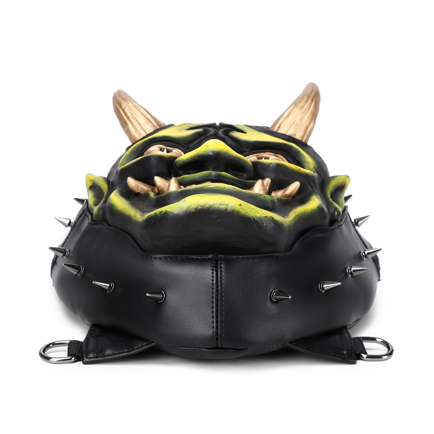 Mask Backpack - 3D Sculpted Punk Style Studded Gothic Unisex Bag for Men and Women, Dark Alternative Fashion Statement