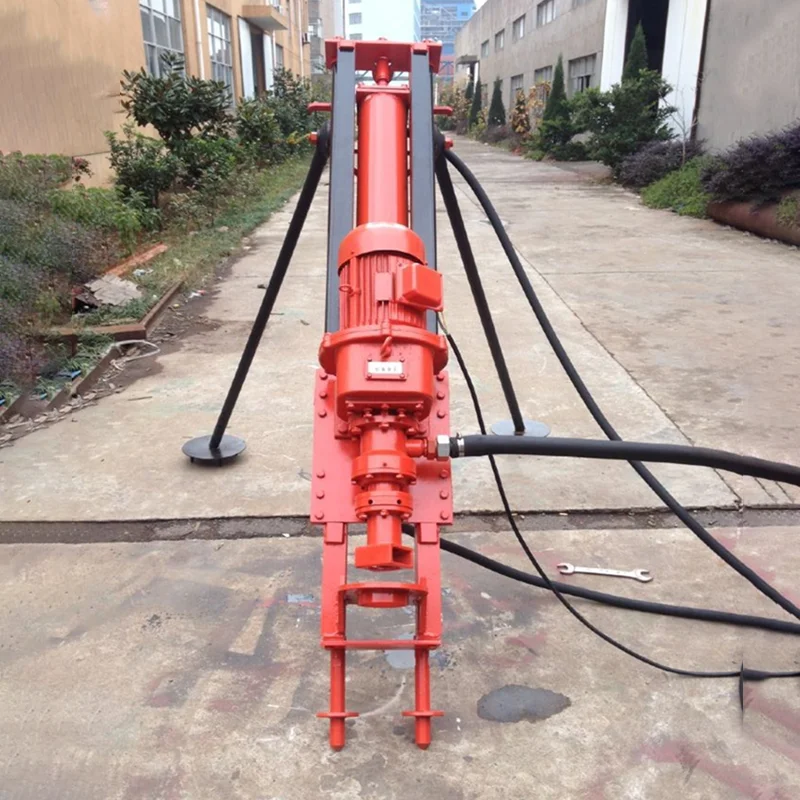 Portable rotary borehole drilling rig hard rock mining small DTH drilling rig machine