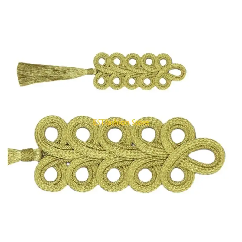 

Y5GC Chinese Traditional Tassels Sewing Decorative Patches Cheongsam Embellishment