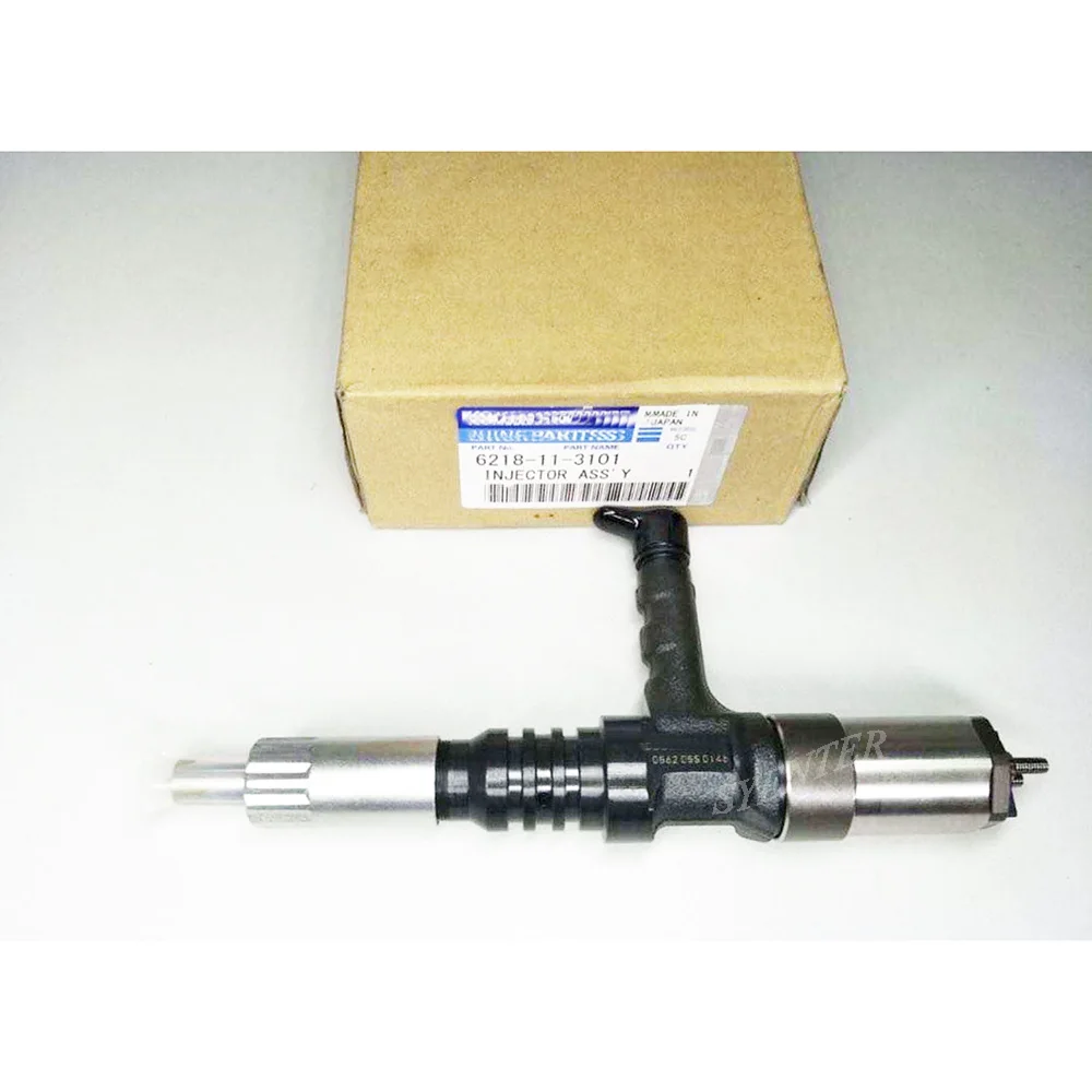 PC750 Japan Excavator Diesel Engine SAA6D140E SA6D145C Fuel Injector 095000-0560 095000-0562 6218-11-3100 6218-11-3101