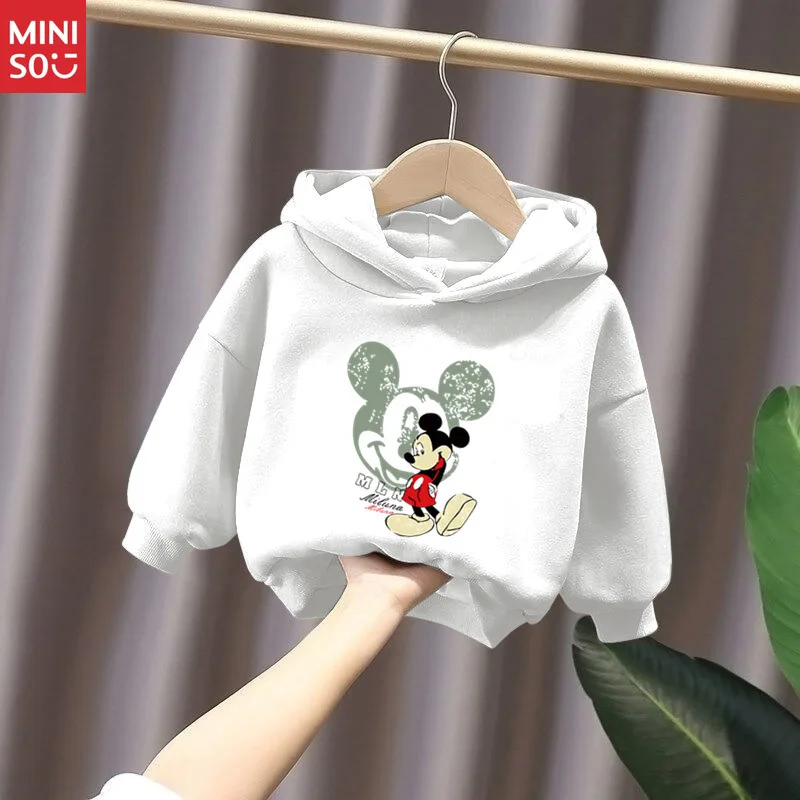 سترة بغطاء رأس من الصوف لجميع الأغراض للأطفال من مينيسو |   بلوفر شتوي مريح للأولاد والبنات والأطفال