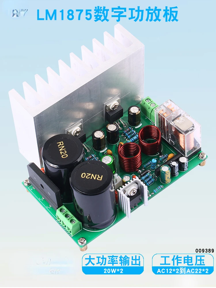 GC Version LM1875 High Fidelity Fever Amplifier Board Dual Channel Stereo 20W * 2 Gallbladder Flavor Amplifier Board