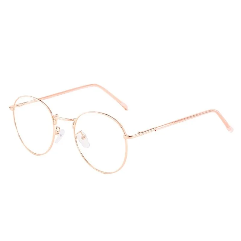 Photochrome Brille Damen Herren Outdoor Farbwechselbrille Metall ovaler Rahmen mit austauschbarer Linse Brille Studentenbrille – Detail 7