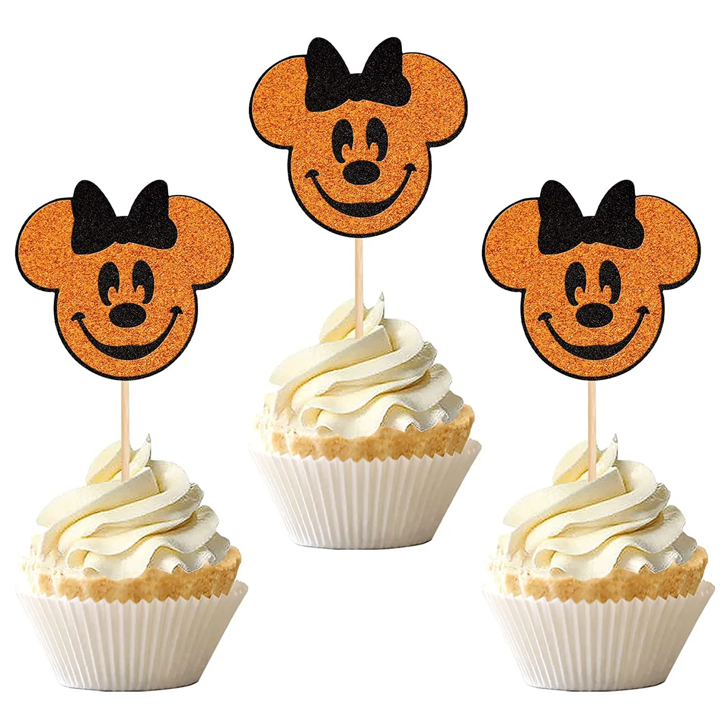 Disney Minnie Mouse Cake Toppers Birthday Cake Decoration Mickey Mouse Wedding Dessert Baby Shower Party Supplies