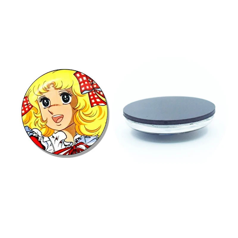 Anime Manga Candy 30MM Glass Refrigerator Magnet Glass Crystal Magnet Home Decor