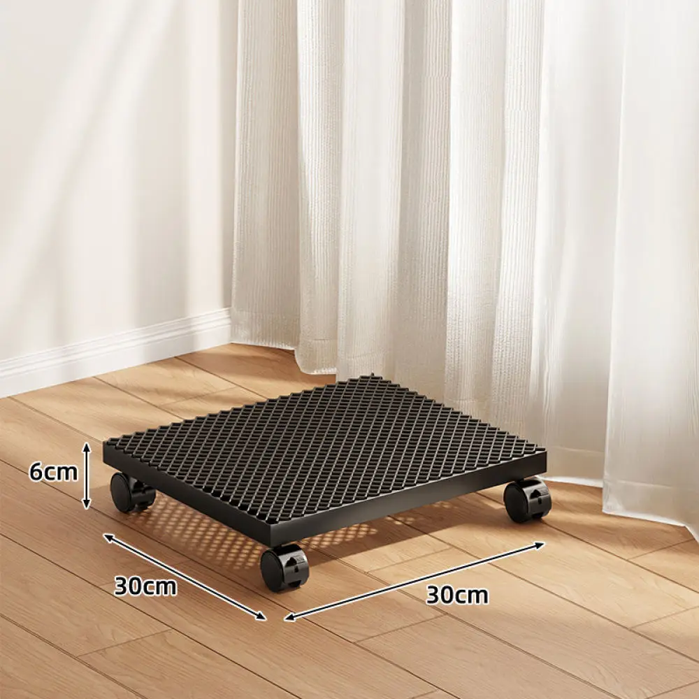 For For Evesigar Rolling Metal Plant Stand Mobile Flower Pot Tray Holder Indoor Garden Storage Shelf Display Rack