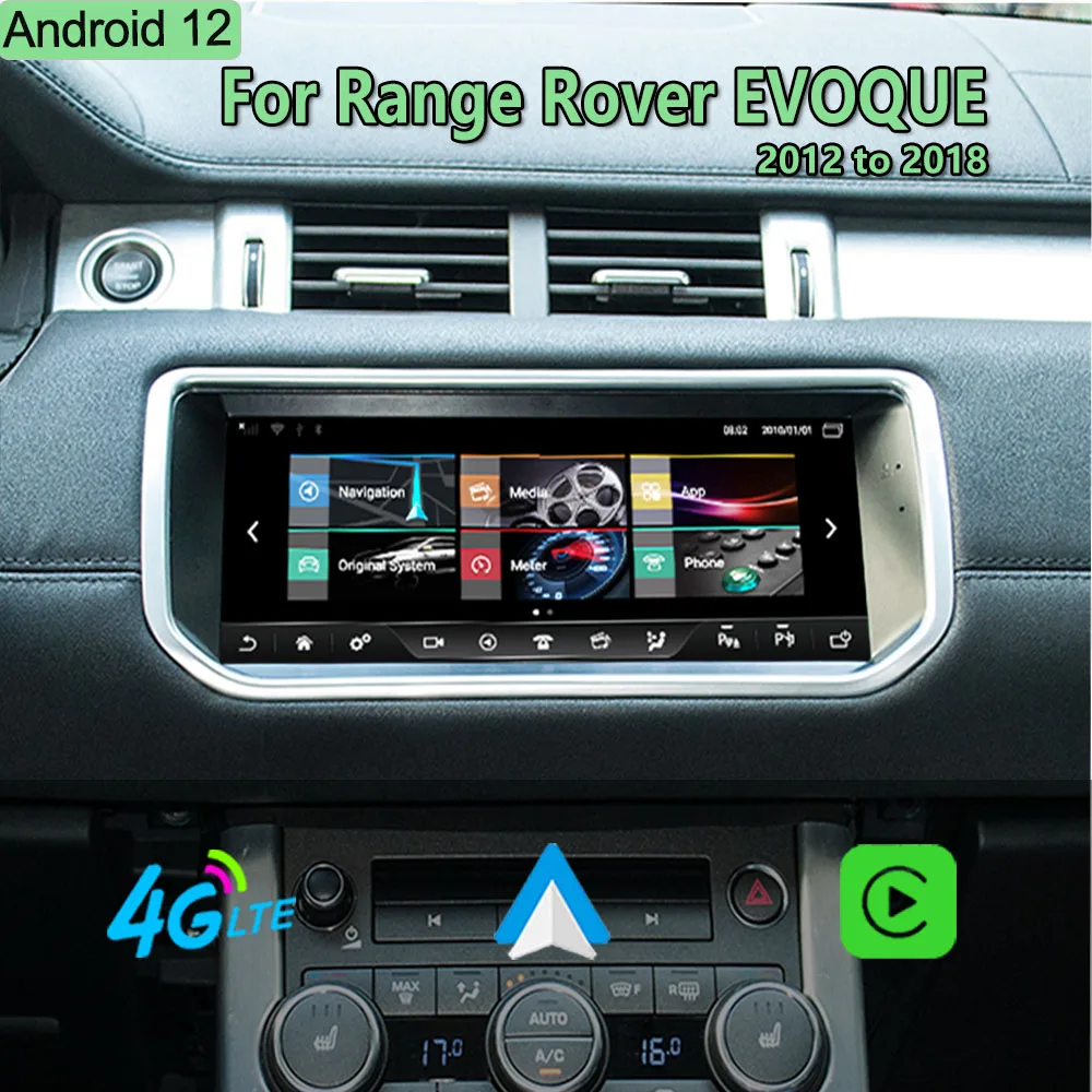 

Автомагнитола для Land Range Rover Evoque, Android 12, 2012-2018, мультимедийный плеер с GPS-навигацией, DSP, Carplay, android, автоматический экран