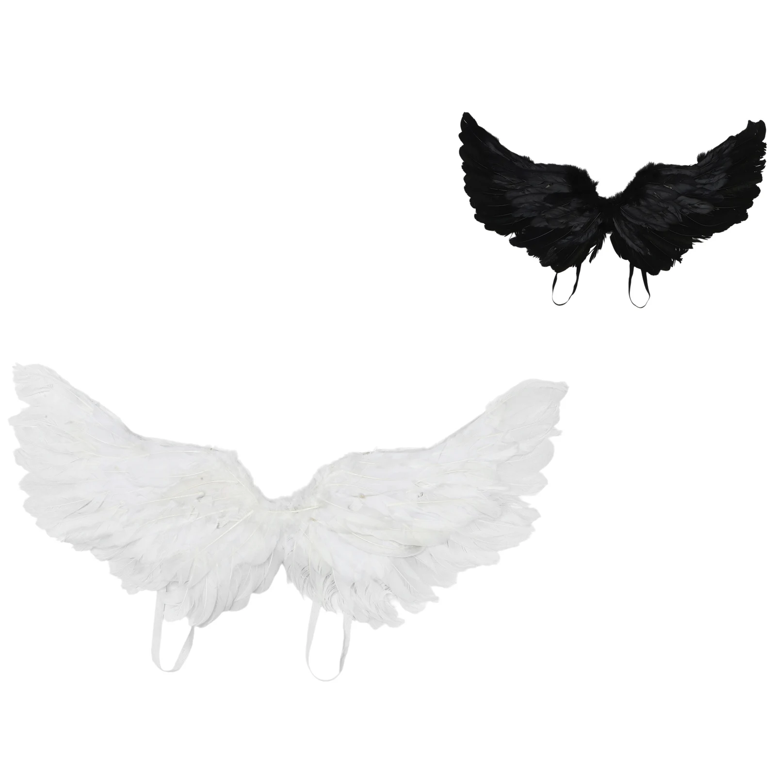 Adults Kids Realistic Angel Feather Wing Costume Accessory Party Props Supply for Cosplay Masquerade Photography Performance