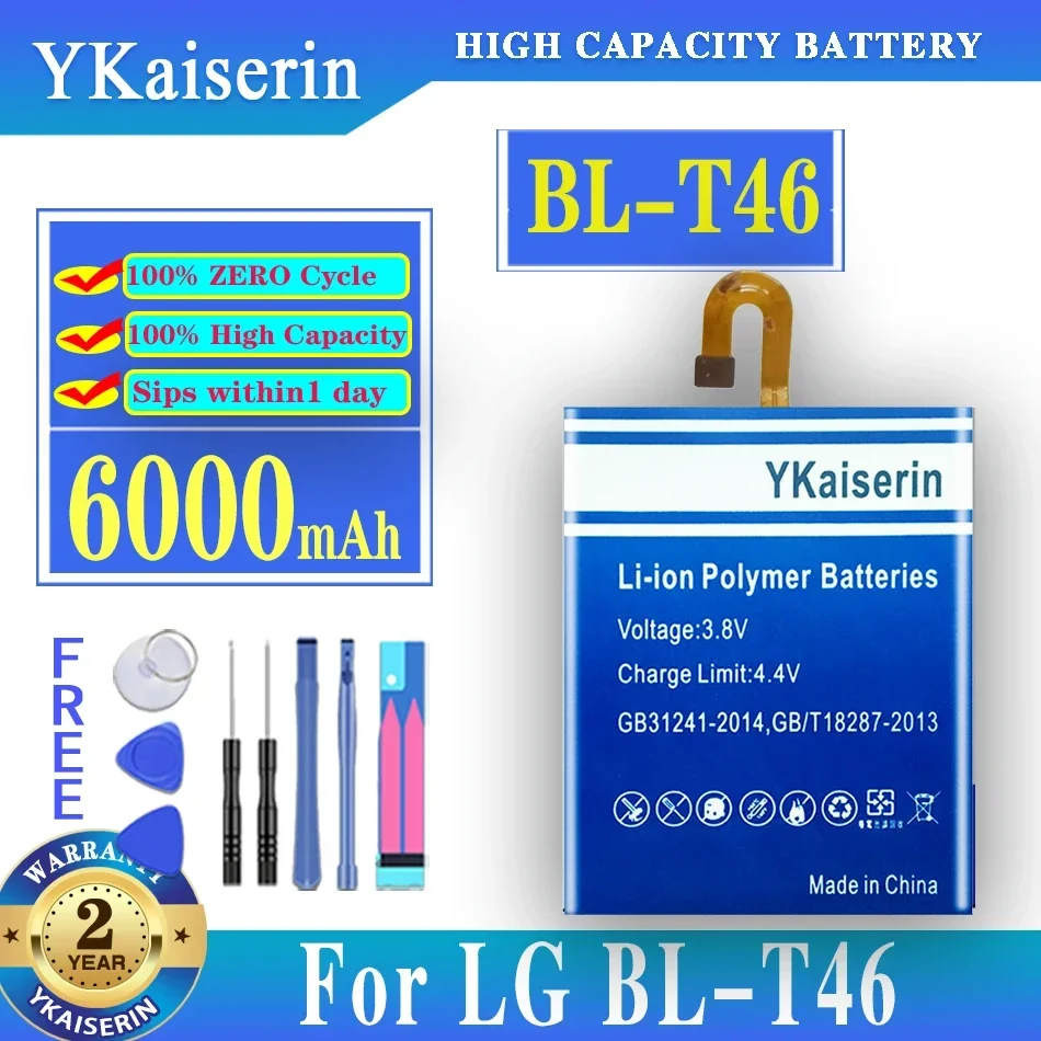 6000mAh BL-T46 Battery for LG V60 ThinQ LMV600VM V600VM V600QM5 Phone Batteria Batterij + Tracking Number