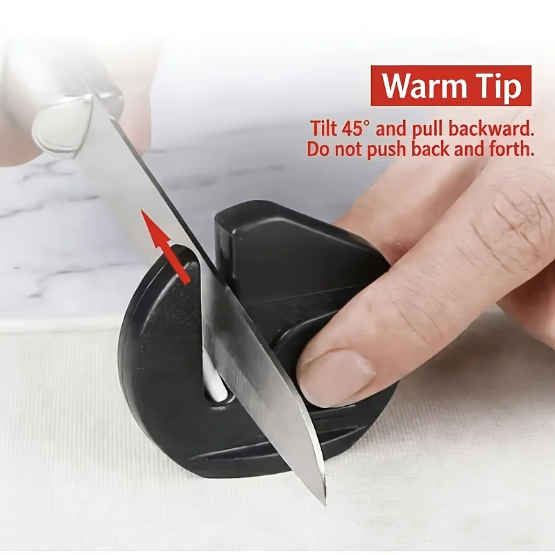 

Mini Knife Sharpener for Home Use, Portable Fast Knife Sharpening Tool, Manual Knife Sharpening Stone for Kitchen Knives