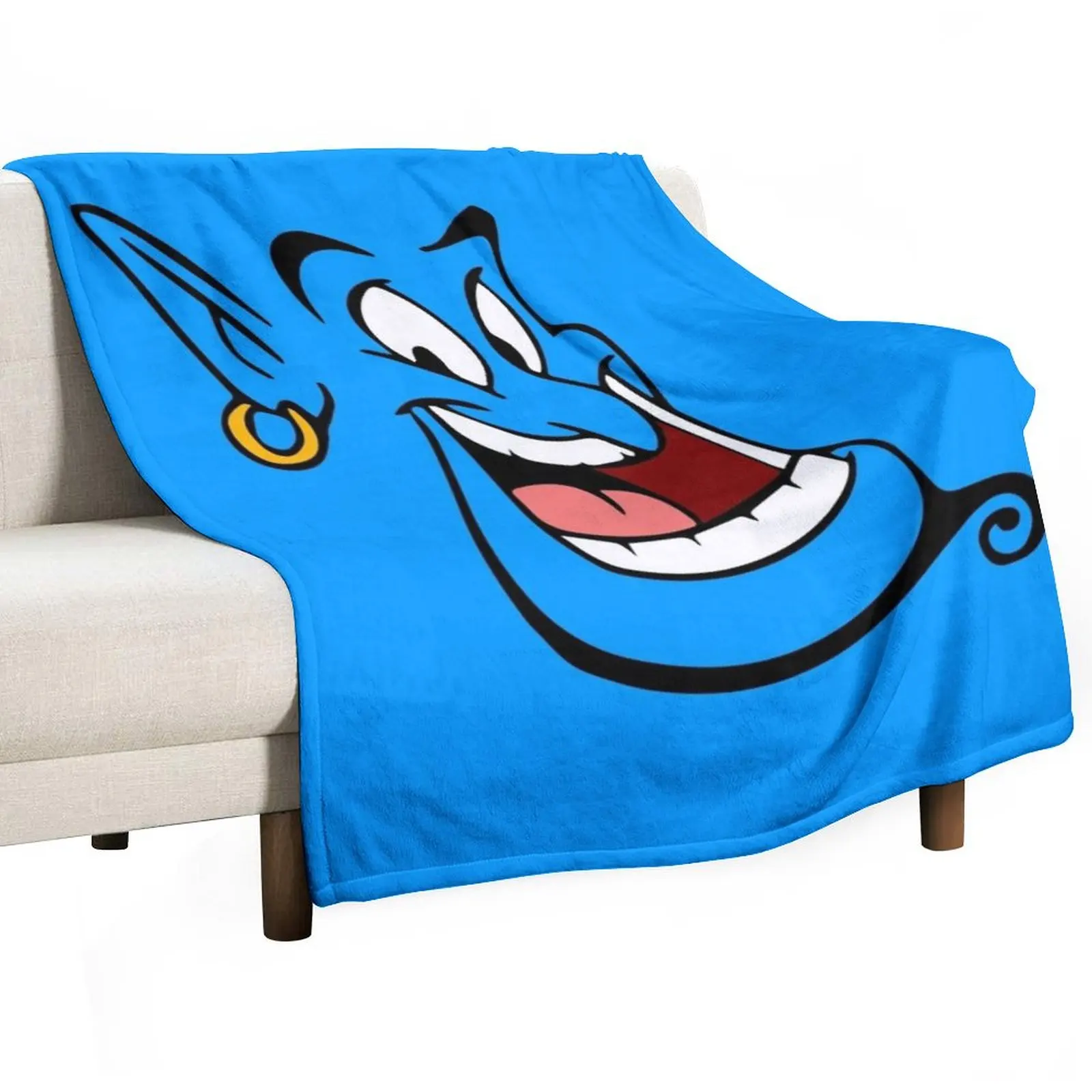 

Genie Aladdin funny tee Throw Blanket Beach Retros For Decorative Sofa Nap Blankets
