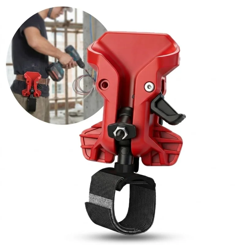 Portable Self-Locking Drill Holder with Belt Clip Quick Release High-Hardness Quick-Hook Tool Organizer for Portable Tools