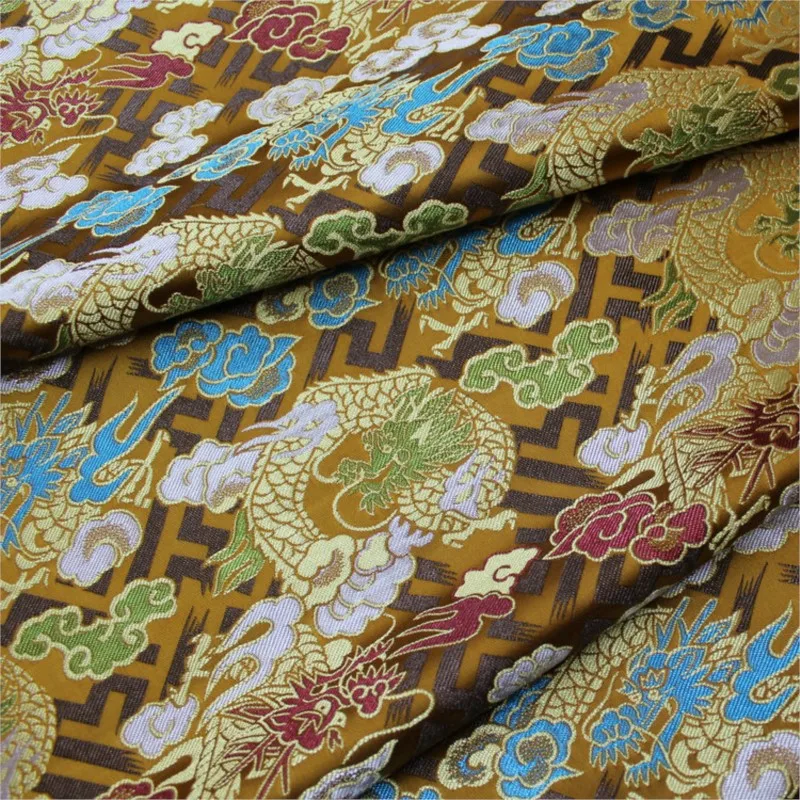 

Chinese-style and film jacquard hand-painted decorative fabric brocade silk antique