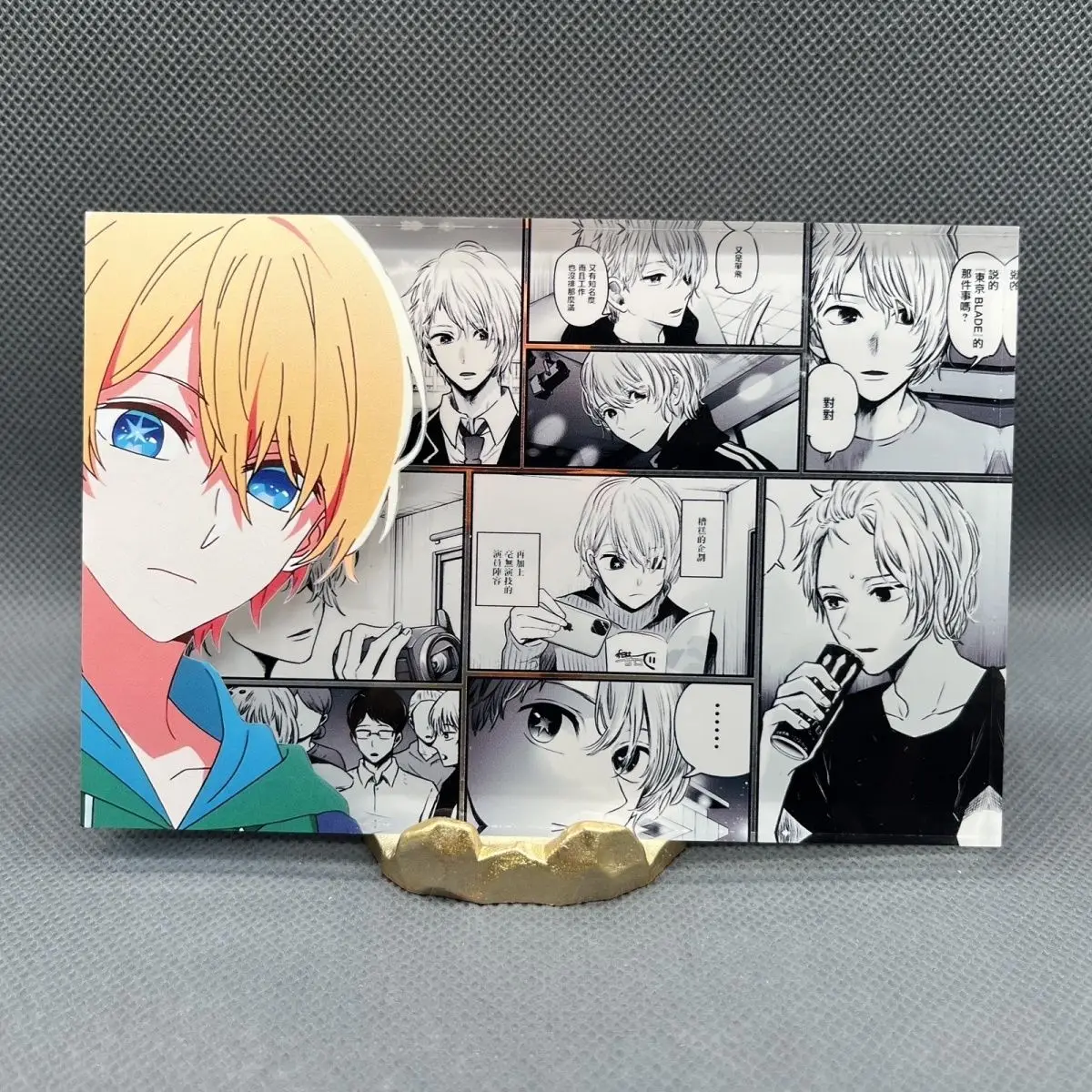 New Hoshino Aquamarin Acrylic Brick [OSHI NO KO] Anime Peripherals Bedroom Desktop Cute Delicate Desktop Ornament Collection