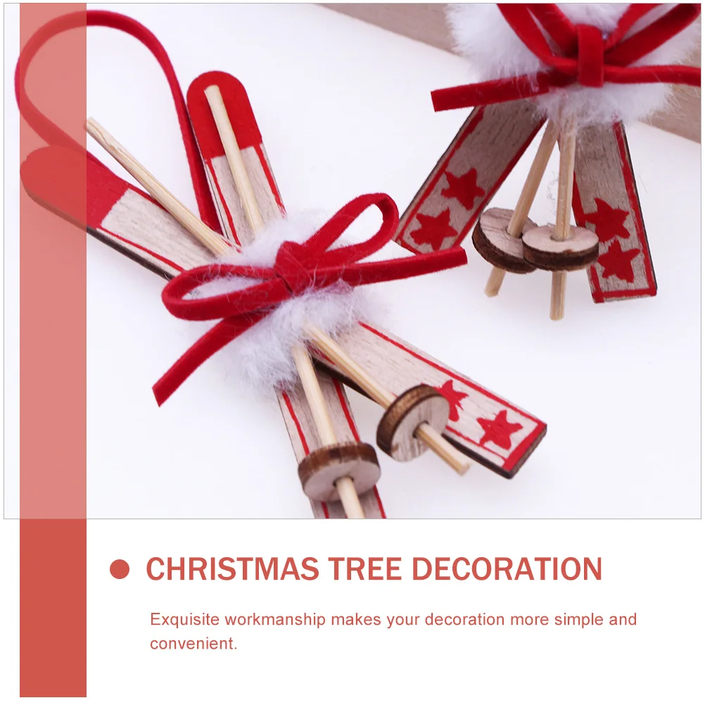 

Christmas Tree Decoration Sleigh Hangings Wooden Craft Simple Structure Xmas Wall Closet Door Window Ornament Festive Holiday