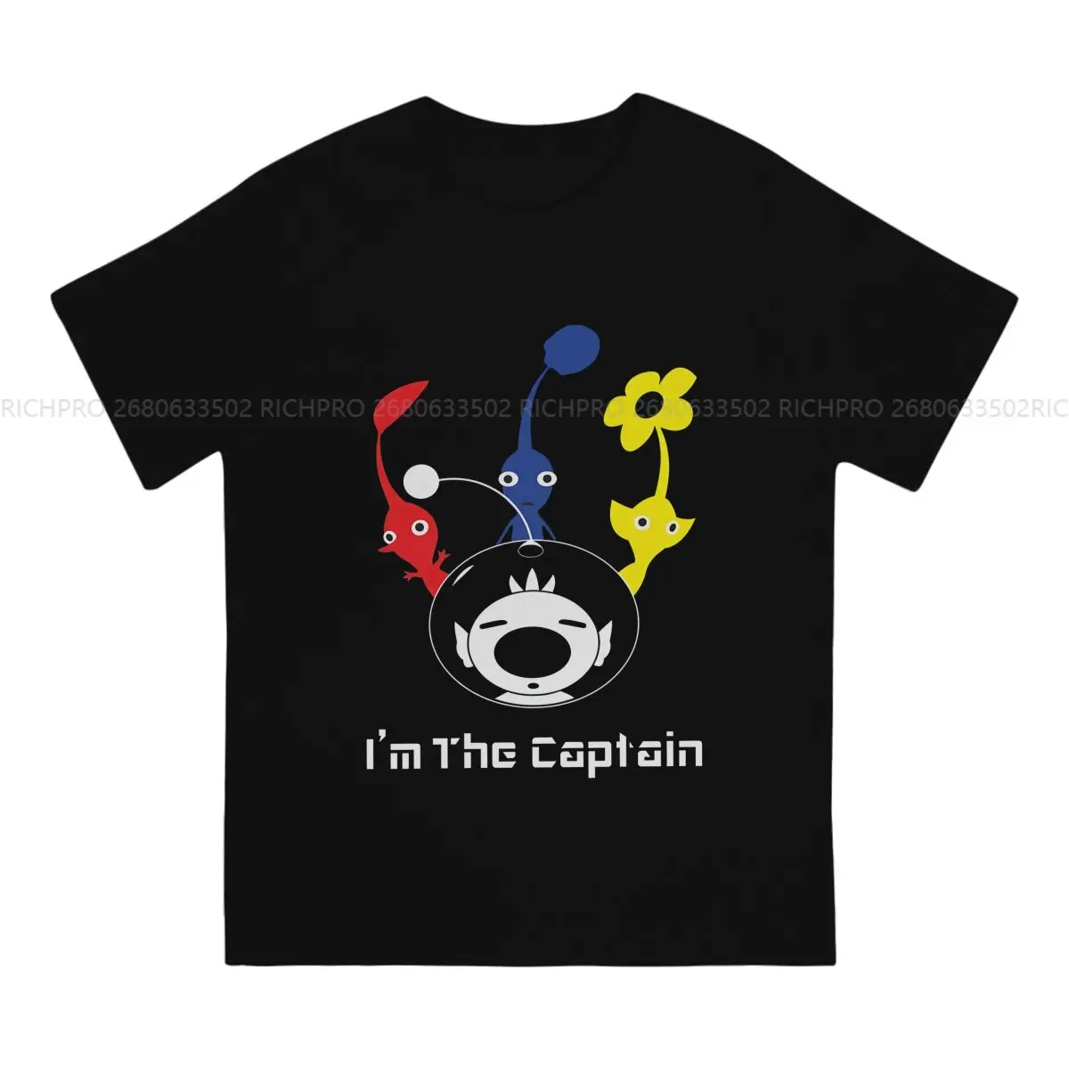 Pikmins Game Man TShirt I'm The Captain Fashion Polyester T Shirt Graphic Streetwear New Trend