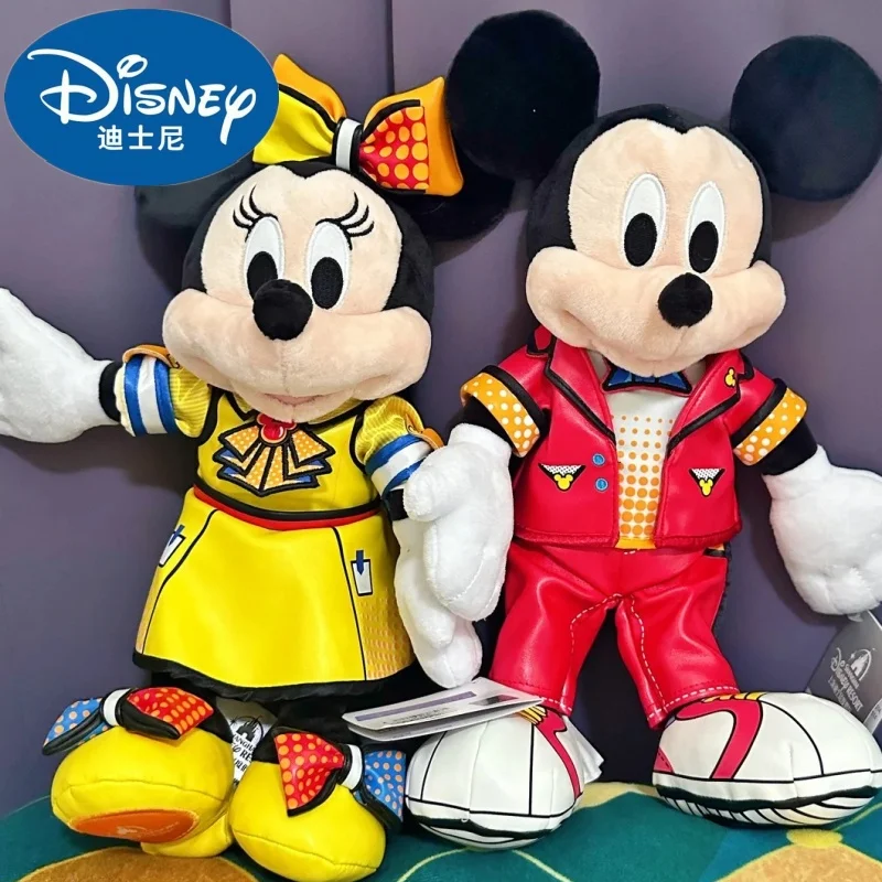 

Genuine Disney Color Celebration Donald Duck Mickey Minnie Soft Plush Stuffed Toy Decoration Cute Doll Valentine'S Day Gift