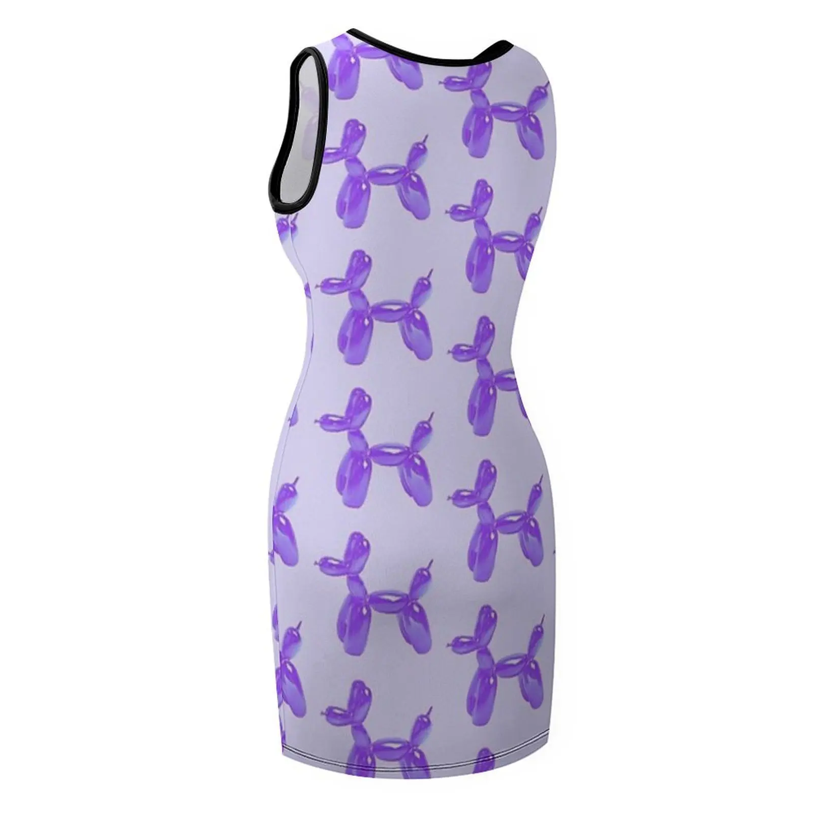 Violet ballon chien sans manches robe d'été robe de soirée de luxe femme pour mariage robe femme vêtements pour femmes robes pour femmes
